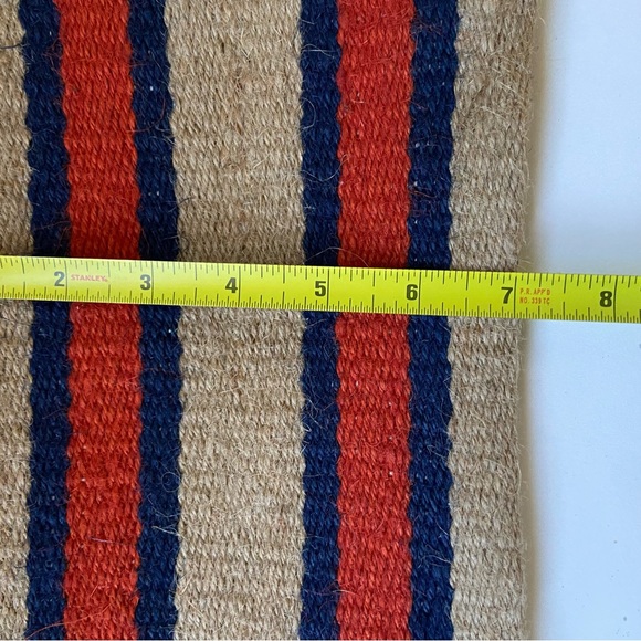 J. Jill Burlap Jute Cosmetic Bag Clutch Wristlet Makeup Toiletry Travel Sz 7X10” - Picture 3 of 8